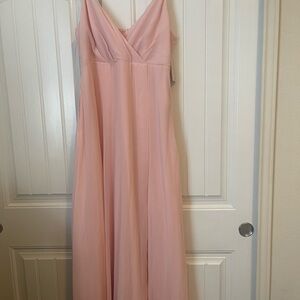 Blush Pink Long Dress/ Gown/ Bridesmaid dress